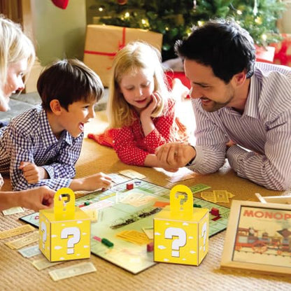 Eaezerav 24 Pcs Video Game Theme Party Treat Boxes Mystery Video Game Gift Box with Question Mark Cardboard Snack Candy Boxes for Kids Birthday Party Favors Decorations