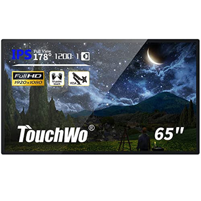 65-inch Interactive Touchscreen Monitor, Electronic Whiteboard Touch Screen with 1080P Display, Smart Board for Home Office and Classroom, Bundled Android 11, RAM 4G & ROM 32G - style: Android 11 4G+32G