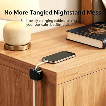 Magnetic Cable Clips, 9 Pack Cord Organizer Holder for Desk, Home, Office, Car, Nightstand, Adhesive Wire Management