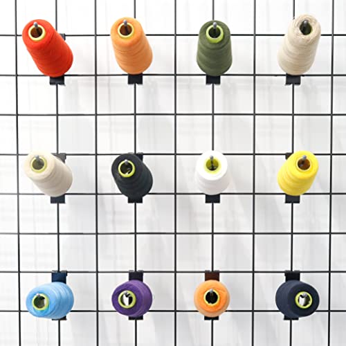 HUHOLE 50 Pack 2 Inch Black Gridwall Hooks Metal Display Hangers | Fits 3 x 3 Inch Wire Grid Panels, 20 lb Capacity Hooks for Retail Store, Craft Fair, Jewelry Rack and Garage Organizer - size: 2 Inch