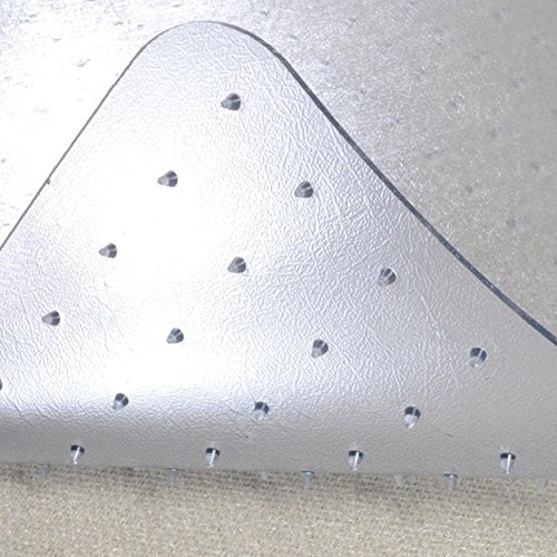 Dimex Office Chair Mat for Low‑Pile Carpet – 45" x 53" Clear Desk Floor Protector with Lip, Smooth Glide PVC for Rolling Chairs - size: 45" x 53" x .11"