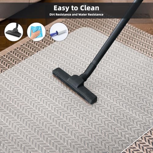 Office Chair Mat for Carpet Floor, Heavy Duty Desk Chair Mat for Low/No Pile Carpeted Floors, Anti Slip Carpets Protector for Home Office (48" x 30") - size: 48" x 30"