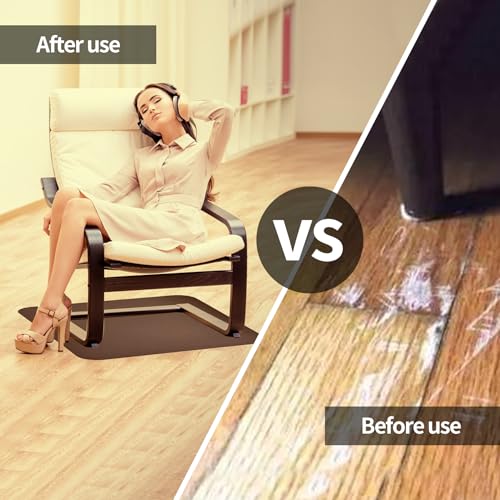 Recliner Pads for Hardwood Floors,Non Slip Recliner Grippers,Under Recliner Floor Protectors,Furniture Pads to Prevent Sliding,Non Slip Furniture Rail Pad for Recliners,Swivel Chairs - size: 2PCS-Square-Coffee-30"x30"