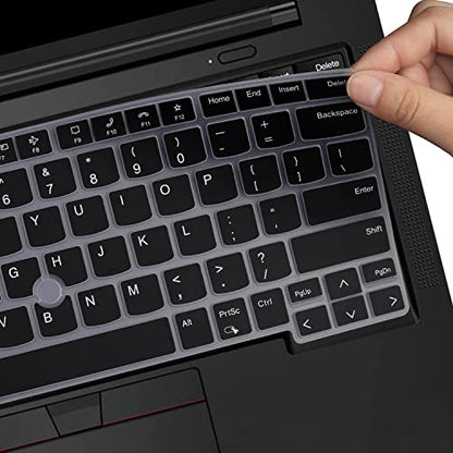 Keyboard Cover for Lenovo Thinkpad x1 Carbon Gen 11/10 14", ThinkPad X1 Yoga Gen 8/7, ThinkPad T14 T14s L14 P14s Gen 4/3, Thinkpad E14 Gen 6/5 (Not Fit T14 L14 P14s Gen 6/5/3/2/1, E14 Gen 7)-Black - color: Black