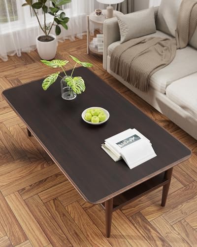 PVC Desk Mat Vintage Table Cover Protector, Non-Slip Writing Desk Pad for Laptop & Keyboard, Waterproof Desktop Mat for Office Home Coffee Kitchen Dresser (Wood-Grain Dark Brown, 36” x 60") - color: Wood-grain Brown, size: 60" x 36"