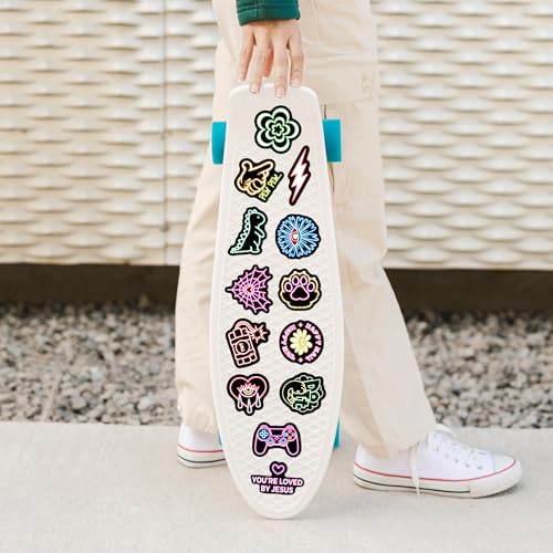 120 Pcs Glow in The Dark Neon Water Bottle Stickers, Funny Cartoon Waterproof Vinyl Laptop Decals, Phone Case Luggage Scrapbook Mug DIY Decor - color: Non-luminescent-463kscp-464kscp