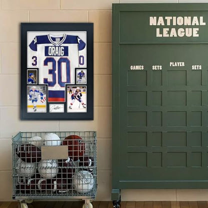 Aluminum Jersey Display Frame Case Large Shadow Box Jersey Frame with Photo Slots 98% UV Protection Clear Acrylic for Football, Hockey, Basketball, Baseball Shirt Ideal Gift for Sports Fans - color: Jersey Frame With 5 Photo Slot