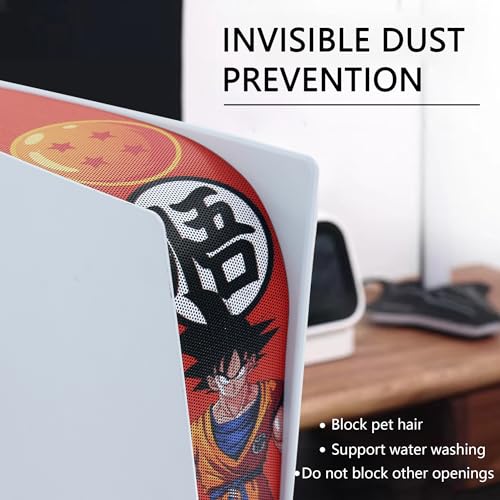 New Version 2.0 Dust Cover Net for PS5 Console, PS5 Heatsink Barrier Pets Hair Anti-dust Cover Dustproof for PlayStation 5 (PA) - color: PA