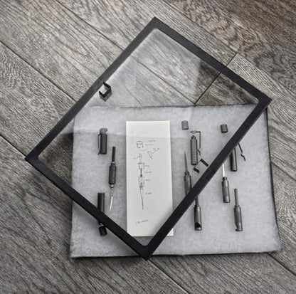 SE Glass Top Display Box - JT9212 - size: 16” x 12” x ¾"