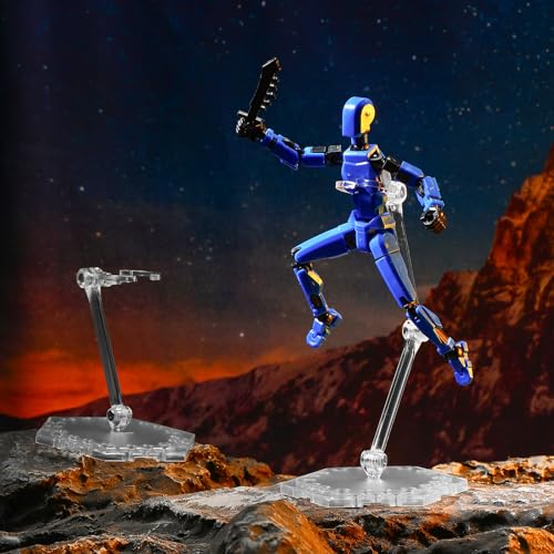 Colingmill 12 Pack Action Figure Stand Assembly Action Figure Display Holder Base Doll Model Support Stand Compatible with Hg/rg 1/144 with Screwdriver, 6.3 Inch - style: Hexagon