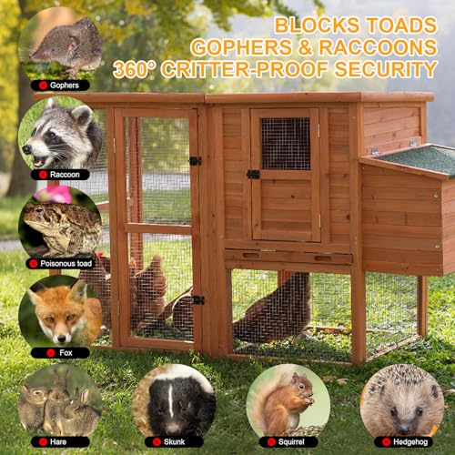 4in x 20ft Hardware Cloth Hot-Dip Galvanized Welded Wire Mesh - Heavy Duty 1/4inch 19 Gauge Chicken Wire Fencing for Garden, Chicken Coop, Rabbit Cage, Rodent & Predator Protection - size: 4in x 20ft
