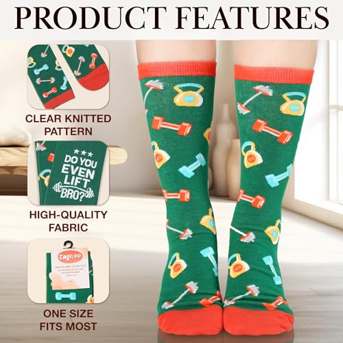ZAGKOO Funny Socks for Men, Women - Stocking Stuffers for Men - color: Lift