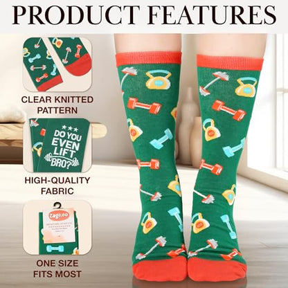 ZAGKOO Funny Socks for Men, Women - Stocking Stuffers for Men - color: Lift