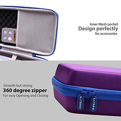 LTGEM Case Compatible with Logitech POP ICON Combo Bluetooth Keyboard and Mouse Combo, Office Travel Carrying Storage Bag - Purple+Gray(Case Only) - color: Purple