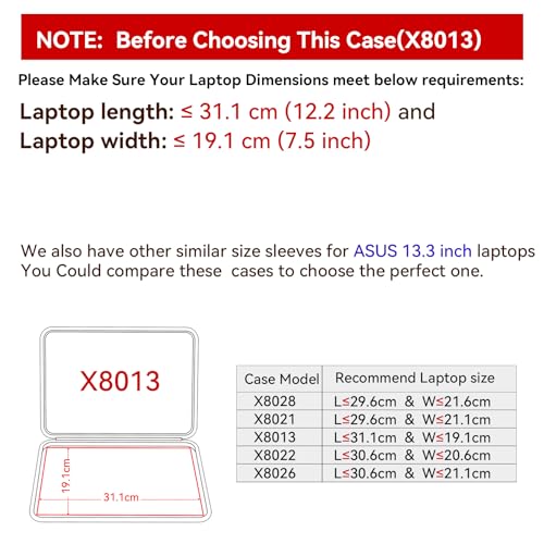 Smatree Hard EVA Protective Sleeve Case Compatible for 13.3 inch ASUS Vivobook 13 Slate OLED, for ASUS Vivobook 13 Slate OLED Steven Harrington Edition/Philip Colbert Edition Notebook Bag (X8013) - color: X Series-Black, size: For 13.3 inch ASUS Vivobook