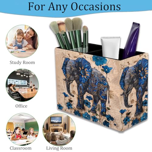 Pen Holder and Anti-Slip Mouse Pad Combination, Makeup Brush Storage Box, Tableware Storage Box, Suitable for Office and Home - Blue Spotted Weevil - color: Blue Spotted Weevil