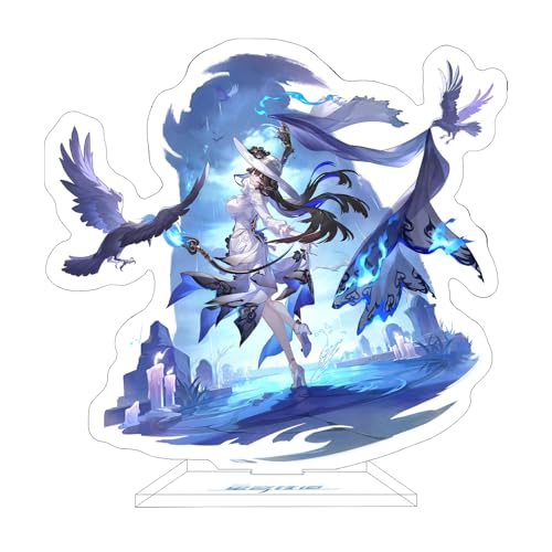 Rainteam Honkai: Star Rail Acrylic Stand Figure Amphoreus' Saga of Heroes Standee Character Decorations (The Dahlia) - color: The Dahlia