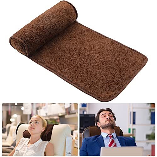 Weysat Recliner Pillow Neck Head Support Roll Non Slip Fleece Adjustable Neck Chair Headrest Cushion for Travel Home Office Recliner Couch Sofa Armchair Support and Pain Relief(Brown) - color: Brown
