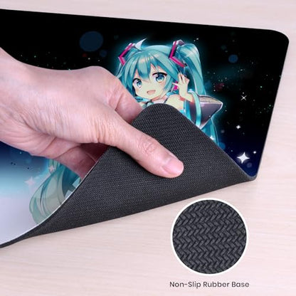 Head Case Designs Officially Licensed Hatsune Miku Night Sky Graphics 9.84 x 11.81 x 0.12 inches (250 x 300 mm) - S Gaming Office Desk PC Keyboard Mouse Mat Pad - color: Night Sky, size: 9.84 x 11.81 x 0.12 inches (250 x 300 mm) - S