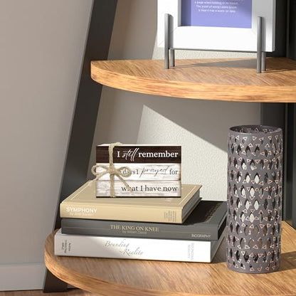 Decorative Books For Home Decor, Coffee Table Faux Wood Book Stack Decor, I Still Remember Modern Stacked Book Decor, Stacked Display Books For Shelf Mantel Nightstand Display, Three Pieces -C(10) - style: I still remember -05