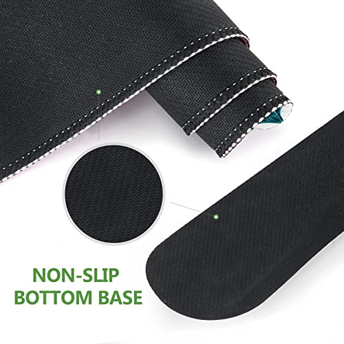 DINKY Keyboard Mouse Pad Set, Large Gaming Mousepad + Memory Foam Ergonomic Keyboard Wrist Rest Support, Easy Typing Pain Relief, 4Pcs (35.4" x 15.7") Extended Desk Mat -Beautiful Floral