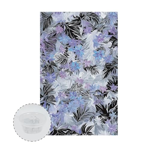 Blue Flower Leaf Print Recliner Headrest Protectors, Anti-Wear Sofa Headrest Protective Cover for Furniture Slipcovers Headrest Cover for Sofa Furniture Chair Theater Seat - color: Blue Flower Leaf