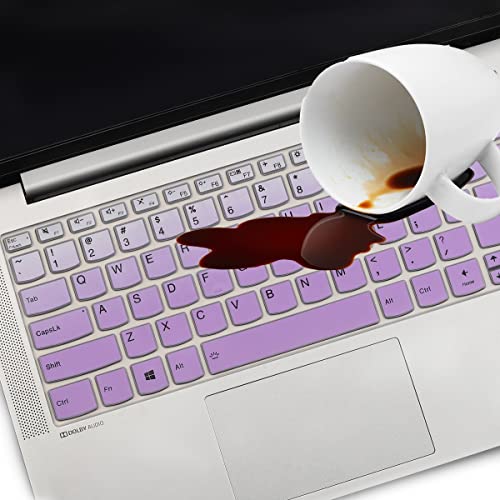 Keyboard Cover for 14" Lenovo Ideapad Silm 7 7i 14, Ideapad Silm 7 7i Pro 14", Lenovo Flex 5 14", Ideapad 5 14", IdeaPad Flex 5 5i 14, ThinkBook 14 14s G2 G3 Keyboard Cover - color: GPurlple