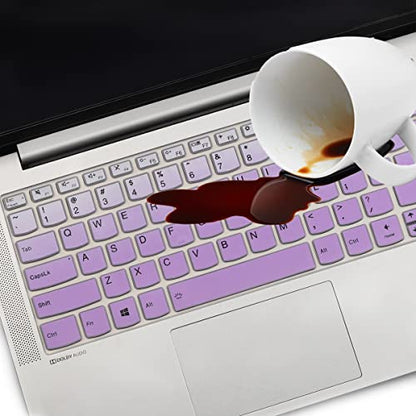 Keyboard Cover for 14" Lenovo Ideapad Silm 7 7i 14, Ideapad Silm 7 7i Pro 14", Lenovo Flex 5 14", Ideapad 5 14", IdeaPad Flex 5 5i 14, ThinkBook 14 14s G2 G3 Keyboard Cover - color: GPurlple