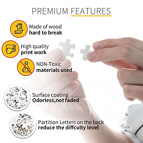 Jigsaw Wooden Puzzle 1000pcs Ruth Bader Ginsburg Wall Art Print Inspirational for RBG Fans Impossible Hard Difficult Challenging Puzzles for Adults,Funny Puzzles - color: Pt021