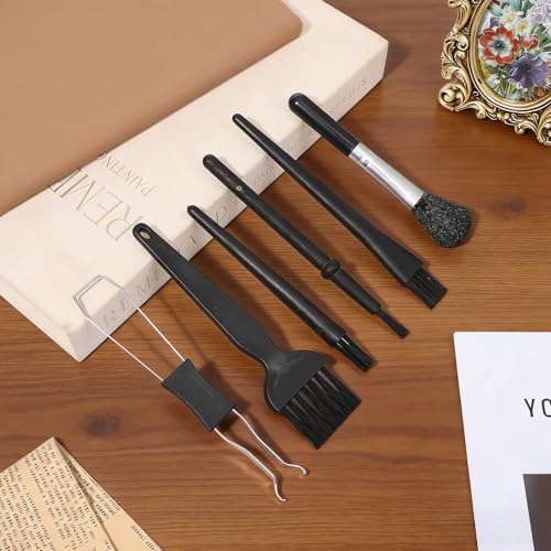6Pcs Keyboard Brush - Keyboard Cleaning Kit with Keycap Puller & Switch Puller, Pp Handle Nylon Brushes, Anti-Static Dust Removal Tool for Computer Laptop Camera Electronics