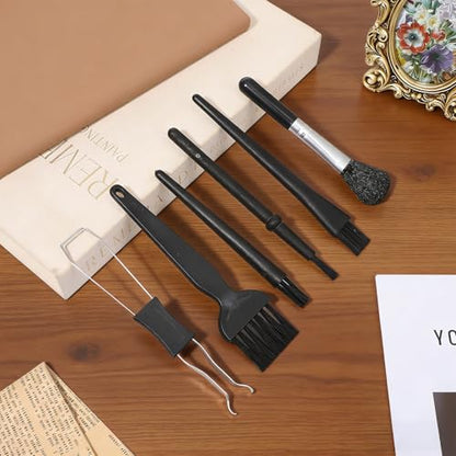 6Pcs Keyboard Brush - Keyboard Cleaning Kit with Keycap Puller & Switch Puller, Pp Handle Nylon Brushes, Anti-Static Dust Removal Tool for Computer Laptop Camera Electronics