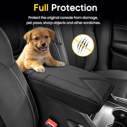 Shademax Center Console Cover for Jeep Grand Cherokee L 2022-2026 Armrest Cushion Pad Arm Rest Cover Leather Console Lids Protector for Teep Grand Cherokee L Accessories - size: For Jeep Grand Cherokee L 2022-2026