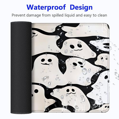 Large Gaming Mouse pad,Don't Ghost Me Halloween Anti Slip Rubber Base Mouse pad, Suitable for Computer, Laptop, Office Desk Accessories - color: Don't Ghost Me Halloween
