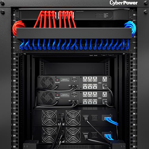 CyberPower CP1500PFCRM2U PFC Sinewave UPS Battery Backup, 1500VA/1000W, 8 Outlets, AVR, Short Depth 2U Rackmount, UL Certified - size: 1500VA, style: Rackmount 2U