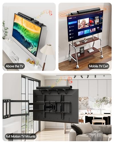 Soundbar Mount, No Drilling Steel TV Top Shelf Fits Most of Sound Bars Up to 15 Lbs, Universal Sound Bar TV Mount Bracket, Sound Bar Stand Compatible with Samsung, Sony, LG,Bose, 16.9x4.7inch - size: 16.9"