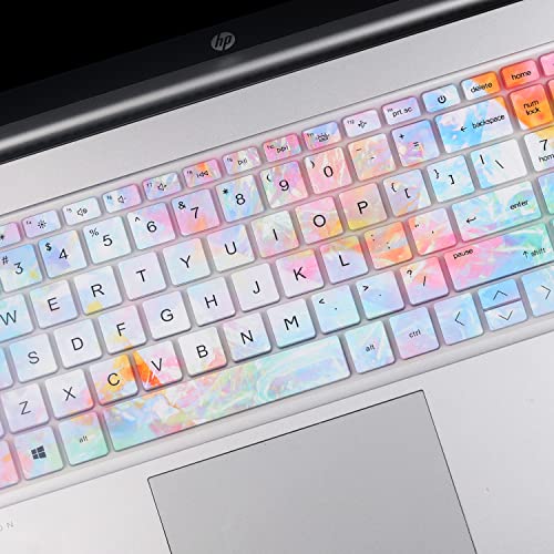 Keyboard Cover for 2025-2022 HP Laptop 17t 17z 17-cn 17-cp 17-cn0001tg 17-cn2083dx 17-cn2063cl 17z-cp000 17t-cn400 17-cn1063cl 17-cn2083dx 17-cp3055cl 17-cp2134od 17-cp0012dx 17-cp0700dx 17-cp2099nr - color: Colors(Regular Letters)