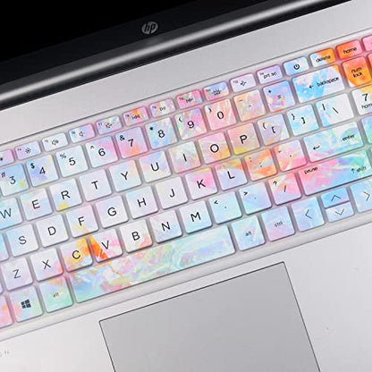 Keyboard Cover for 2025-2022 HP Laptop 17t 17z 17-cn 17-cp 17-cn0001tg 17-cn2083dx 17-cn2063cl 17z-cp000 17t-cn400 17-cn1063cl 17-cn2083dx 17-cp3055cl 17-cp2134od 17-cp0012dx 17-cp0700dx 17-cp2099nr - color: Colors(Regular Letters)