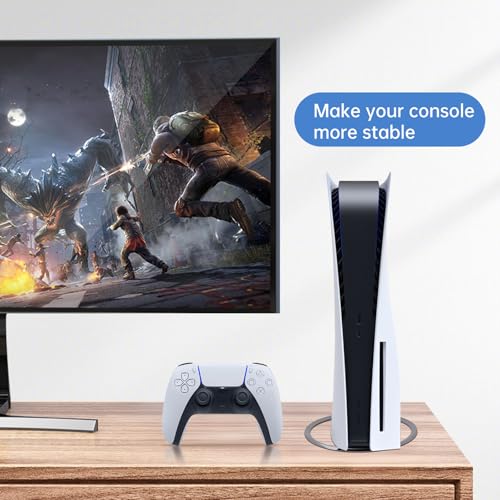 Vertical Stand for PS5 Slim&PS5 Consoles,Non-Slip Vertical Mount for PlayStation 5 Console (30th Anniversary)