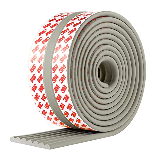 Baby Proofing Edge Protector 6.6 feet with 3M Strong Adhesive Pre-Taped, Baby Proof Padding Extra Wide Edge Safety Guards for Sharp Edges, Table, Desk- Grey - color: Grey- 6.6 Feet