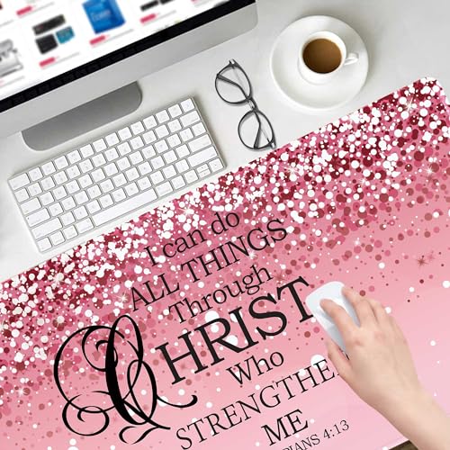 Large Desk Mat Extended Mouse Pad, Pink Cute Mousepad Desk Pad,Waterproof Durable Non-Slip Rubber Base Gaming Mousepad Desk Mat for Office/Home/Desktop,Pink Mouse Pad for Women - color: P2