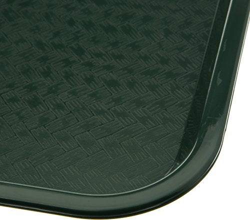Carlisle FoodService Products Café Cafeteria Tray, Fast Food Tray for Restaurant or Commercial Use, 12" x 16", 1 Count, Forest Green