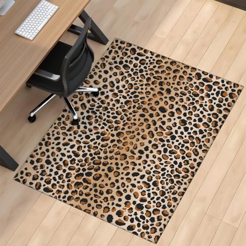 Office Chair Mat for Carpet Hardwood Tile Floor,36"x48" Computer Chair Mat for Rolling Chairs Carpet, Under Desk Non Slip Gaming Rug, Low-Pile Rubber Backing Large Protector Mat,Leopard Cheetah - color: Modern Chair Mat 2
