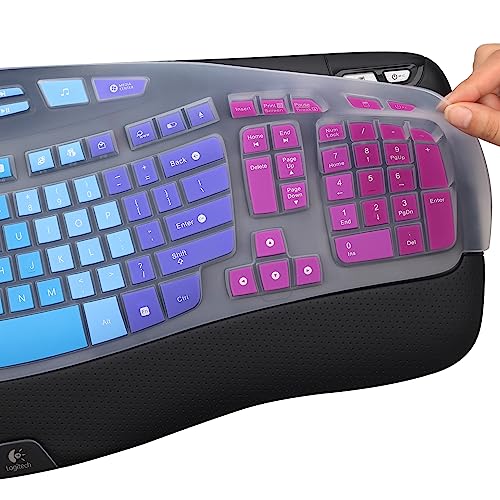 Logitech Keyboard Cover for K350, MK570, MK550 - Protective Skin - Rainbow - color: Rainbow