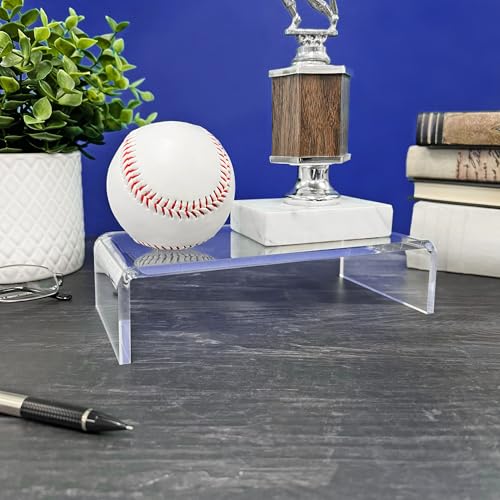 Plymor Clear Acrylic Rectangular Display Riser, 2" H x 8" W x 4" D (1/4" thick) - size: 2" x 8" x 4"
