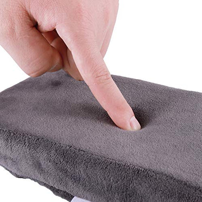 Aloudy Ergonomic Memory Foam Office Chair Armrest Pads, Comfy Gaming Chair Arm Rest Covers for Elbows and Forearms Pressure Relief(Set of 2) (Gray) - color: Medium, Gray
