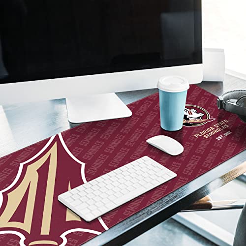 YouTheFan NCAA Florida State Seminoles Logo Series Desk Pad, Team Colors - style: Florida State Seminoles