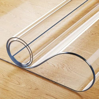 Clear Desk Mat 36 x 72 Inch, 1.5mm Thick Clear Table Protector, Protector for Dining Room Table, Waterproof Vinyl Tablecloth Pad Mat for Kitchen, Dresser, Writing Desk - size: 72" x 36"
