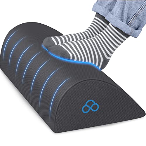 StepLively Foot Rest Ergonomic Pillow for Under Desk at Work, Anti-Fatigue Footrest Support Pillow for Fatigue & Pain Relief, Comfortable for Office Chair, Car Seat & Gaming Chair - Grey - color: Gray, size: Standard-17 Inch
