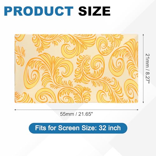 PATIKIL Monitor Dust Cover Anti-Static Dustproof Protective Cover Computer Screen Sleeve for 32 Inch Computer Monitors PC Desktop TV LCD LED HD Panel Case, Yellow - size: 32 Inch