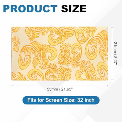 PATIKIL Monitor Dust Cover Anti-Static Dustproof Protective Cover Computer Screen Sleeve for 32 Inch Computer Monitors PC Desktop TV LCD LED HD Panel Case, Yellow - size: 32 Inch